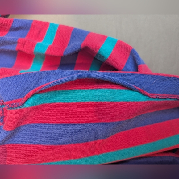 Lands' End Large Vintage Striped T-shirt Short Sleeve Pocket - Picture 10 of 13